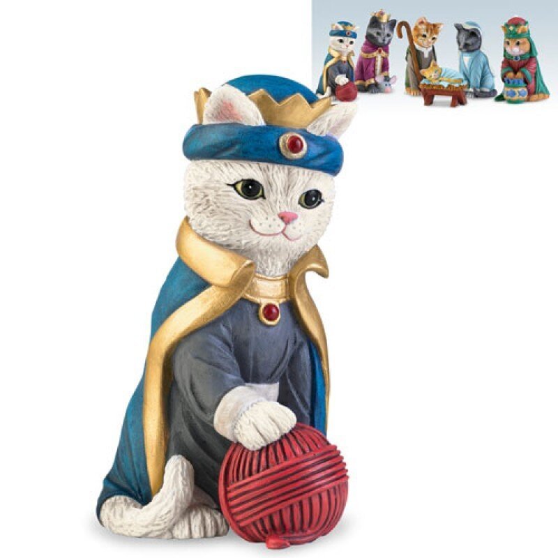 The PURR-fect Christmas Pageant Nativity Figurine Collection、、sdecorshop