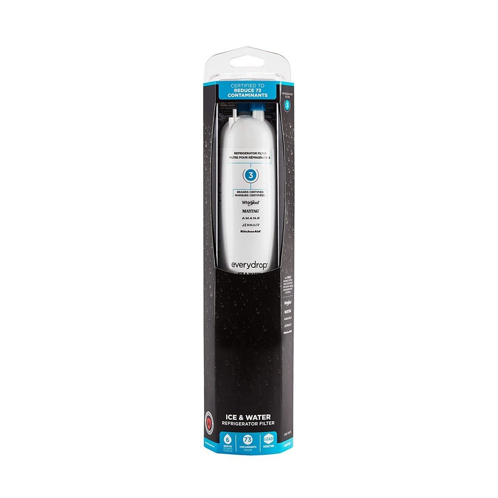 Refrigerator Water Filter for Everydrop by Whirlpool Filter 3, EDR3RXD1 (Replaces 4396841, 4396710)