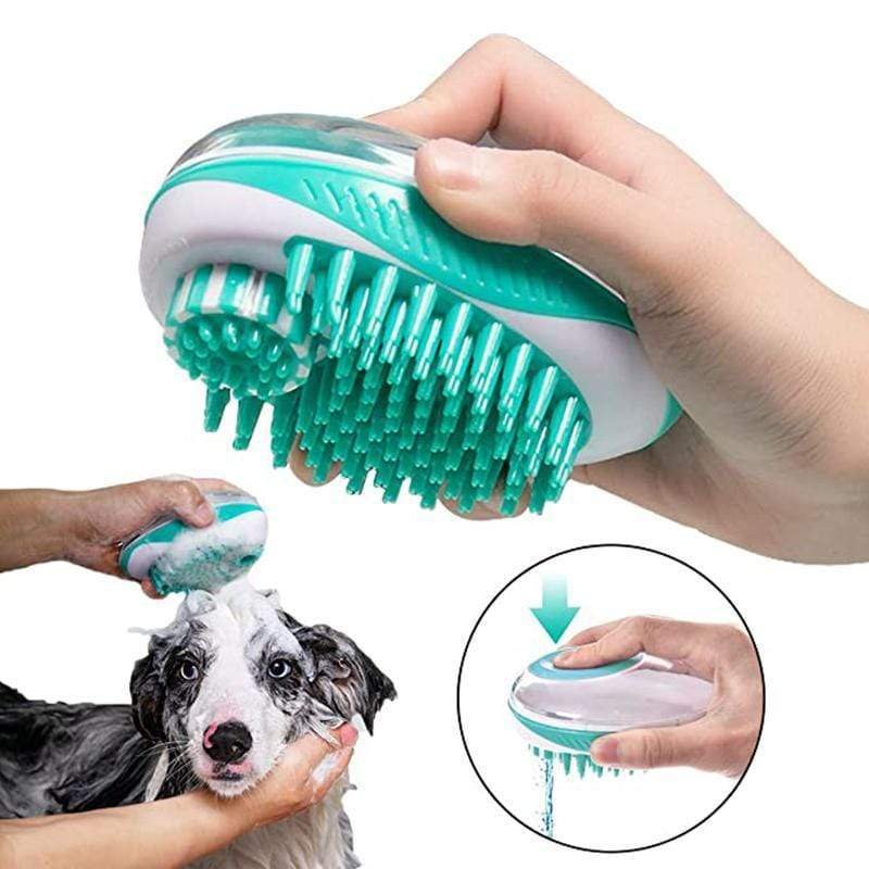 Soft  Rubber Bath Brush for Dogs and Cats  