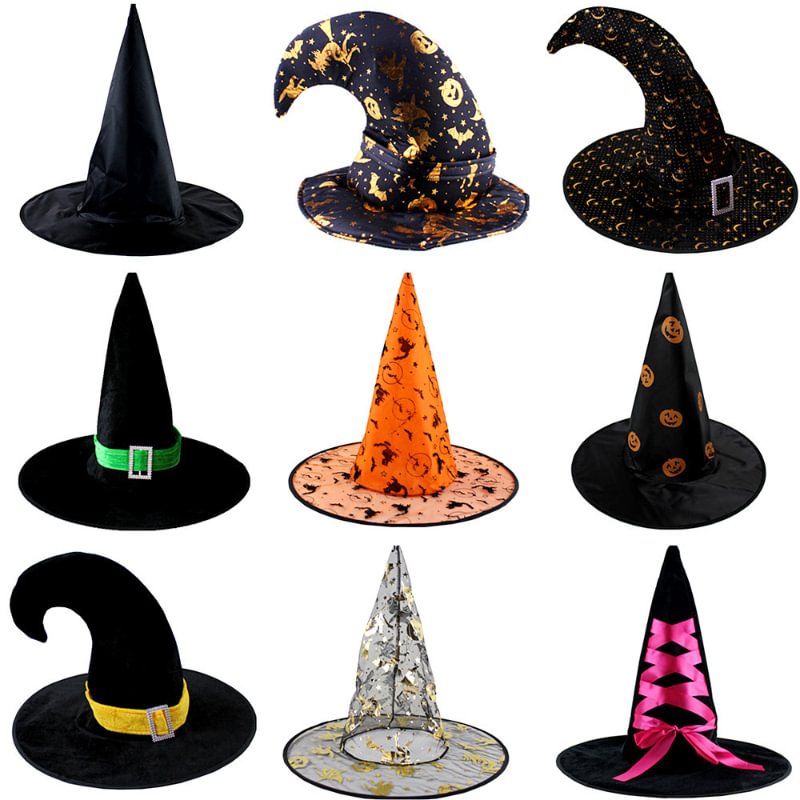 Creative Pumpkin Spider Web Halloween Party Witches Wizards Hat