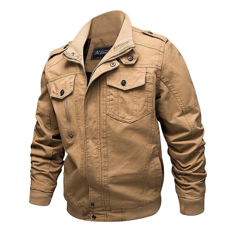 Mens Casual Jacket Cotton Tooling Plus Size Padded Jacket