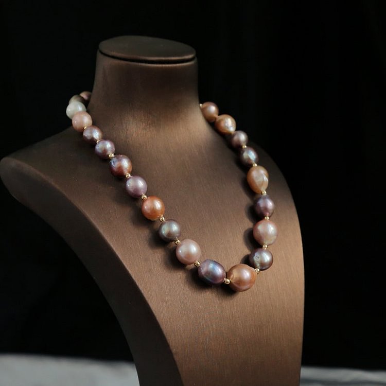 Natural Edison Pearl Coloured Necklace
