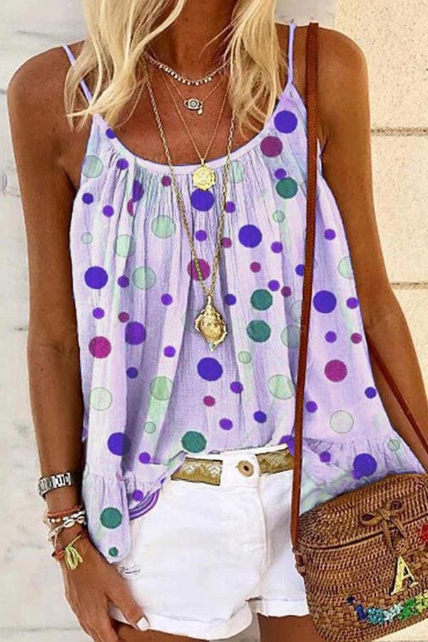Colorful Dot Printed Camisole (5 Colors) P11013