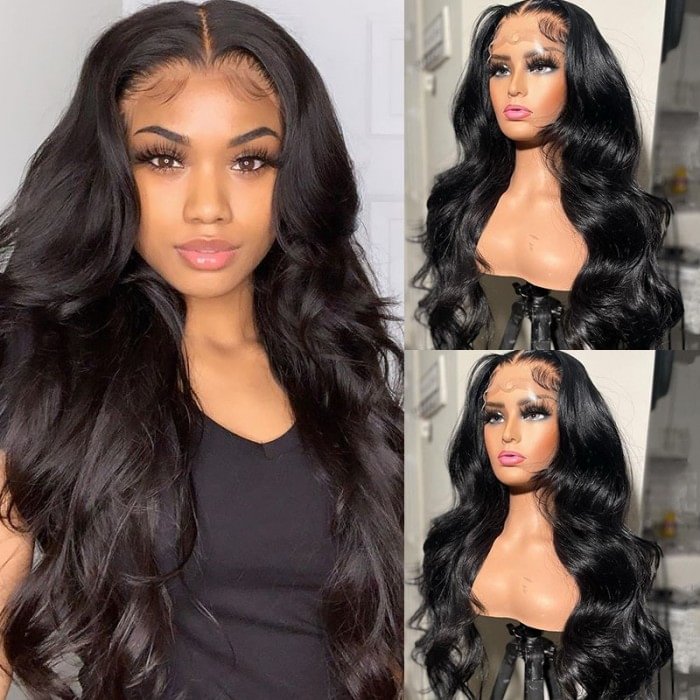 💥 Affordable  💥 Undetectable 4×4 Lace Closure Wigs | Black Wavy Hair Wigs | Upgraded 2.0