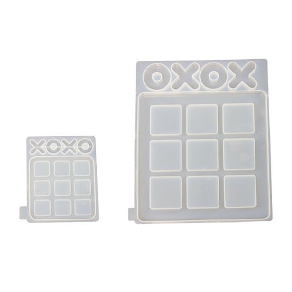 Tic-Tac-Toe Play Board Silicone Resin Mold
