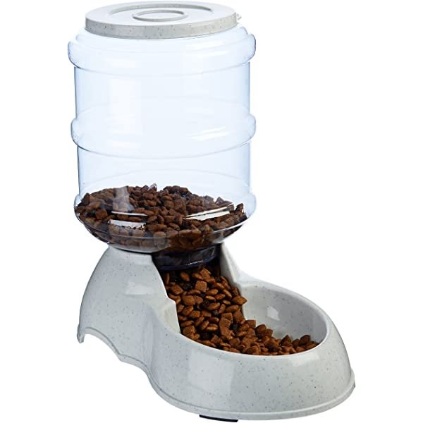 Amazon Basics Gravity Pet Food Feeder and Water Dispensers
