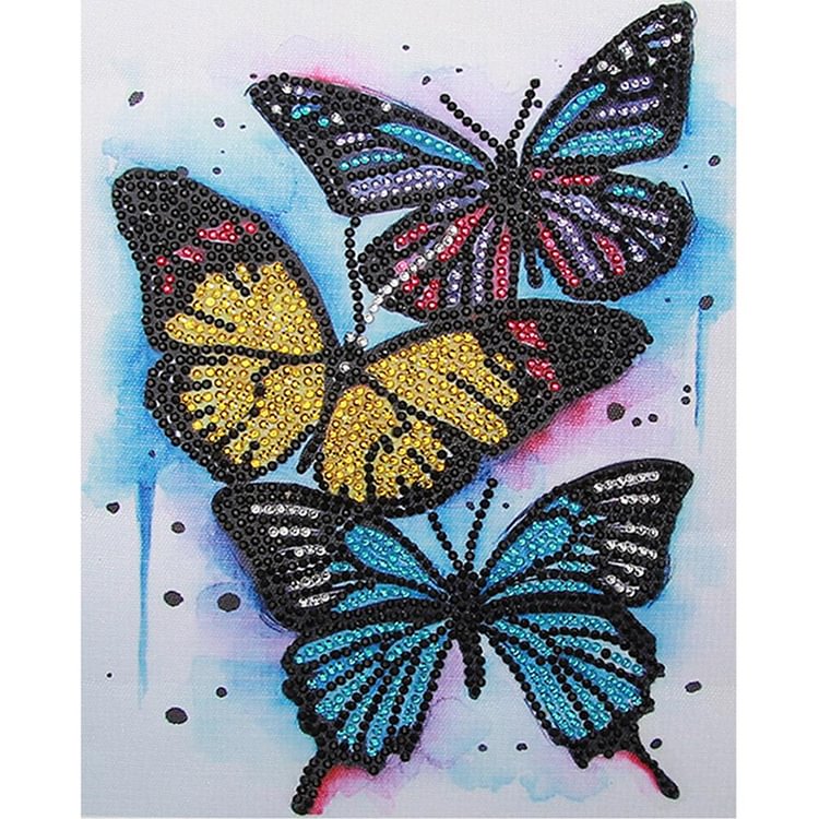 Butterfly Special Drill Diamond Painting 25X30CM(Canvas) gbfke