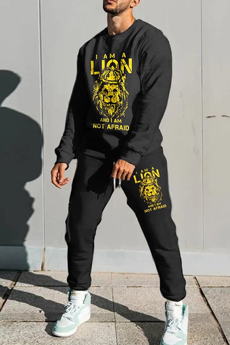 Tiboyz Local Lion Sweatshirt Tracksuit Two Piece Set