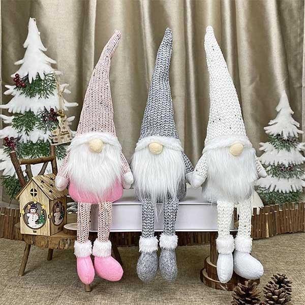 Cute Bearded  Christmas Gnomes Deco