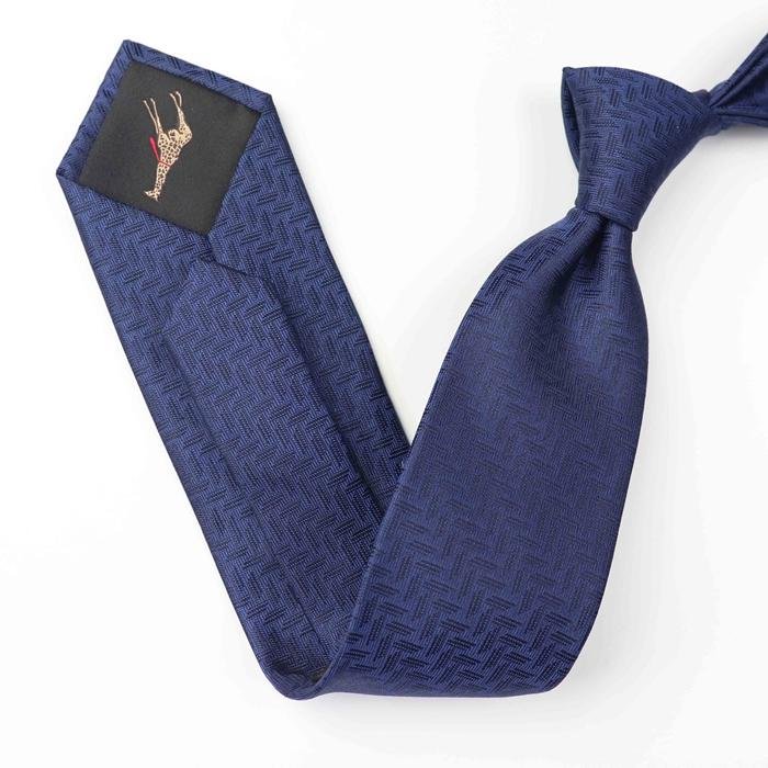 Cravate en soie à motif intersecté-Soie Plus