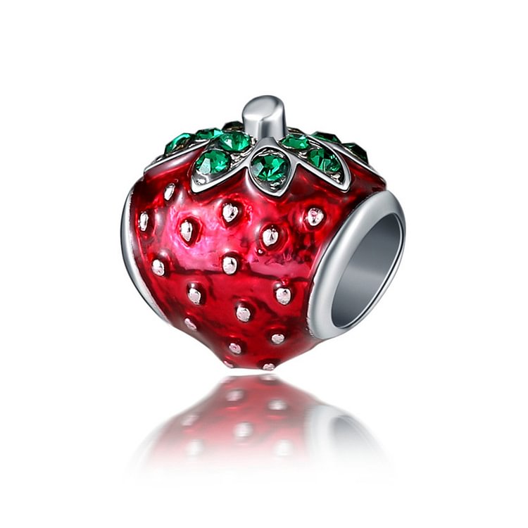 Red Strawberry Charm Bracelet Accessories