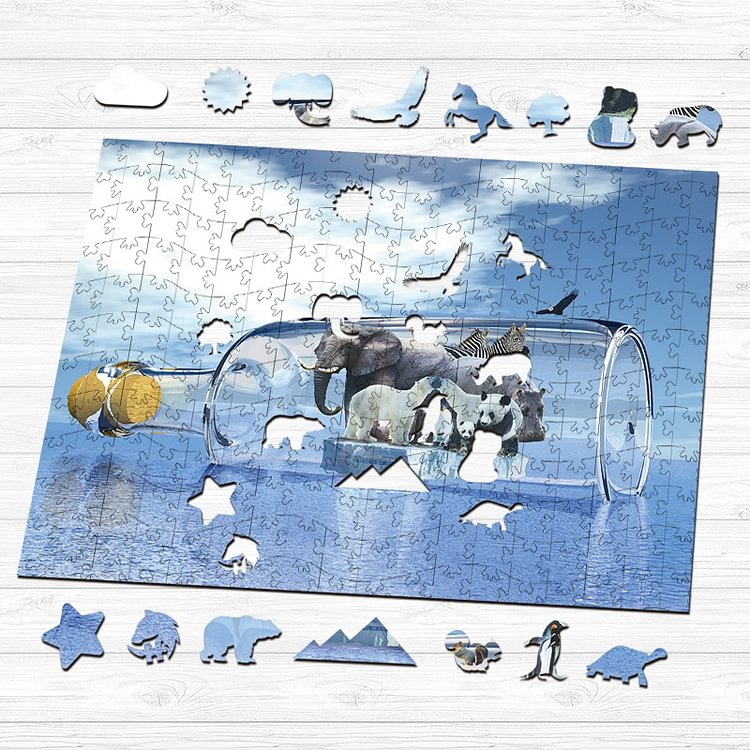Global Warming Wooden Puzzle