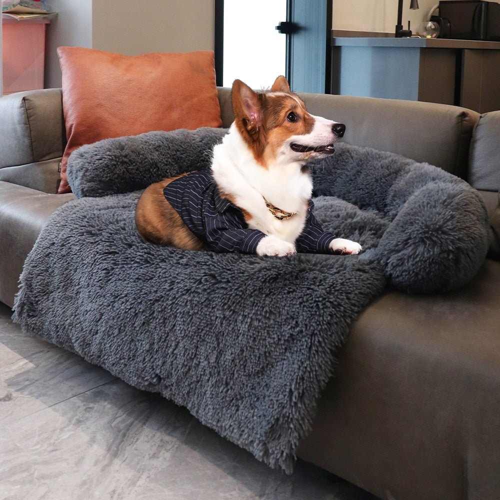 DoggieKing | Portable Fluffy Dog Mat/Bed | Washable | Car & Home - vzzhome