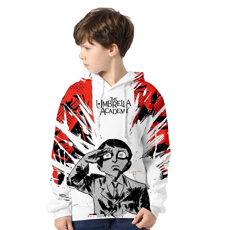 Kids The Umbrella Academy 3D Hoodie-Mayoulove