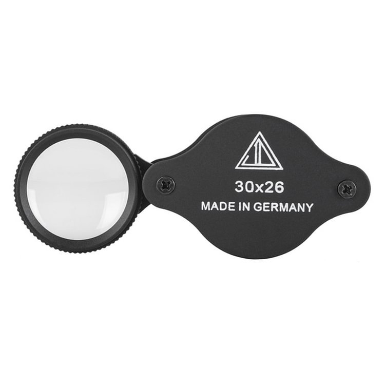 Folding Pocket Magnifier 30X Metal Mini Jewellery Loupe Portable Magnifying