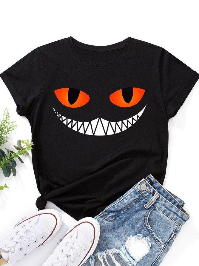 Halloween Themed Smiling Cheshire Cat T-shirt-Mayoulove