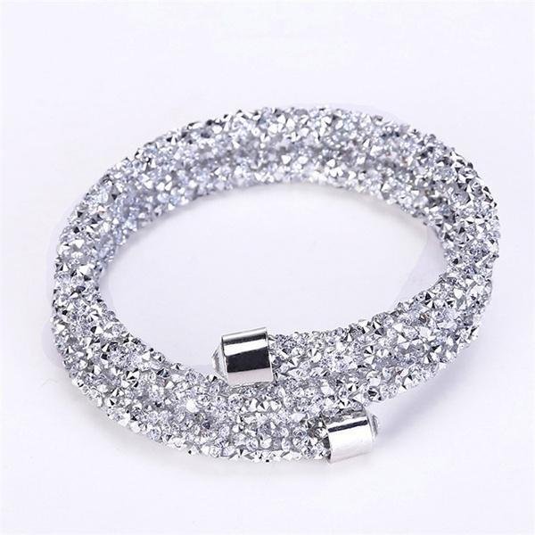 Bracelets Fashion Shiny Wrap Bracelet Full Pave Bangle for Women