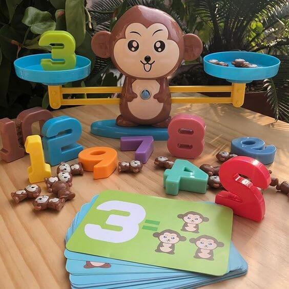 Monkey Balancing Math Game (full Set)-Mayoulove