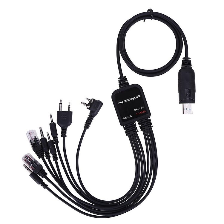 8 In 1 Usb Programming Cable For Baofeng For Motorola Kenwood Tyt Qyt Radio
