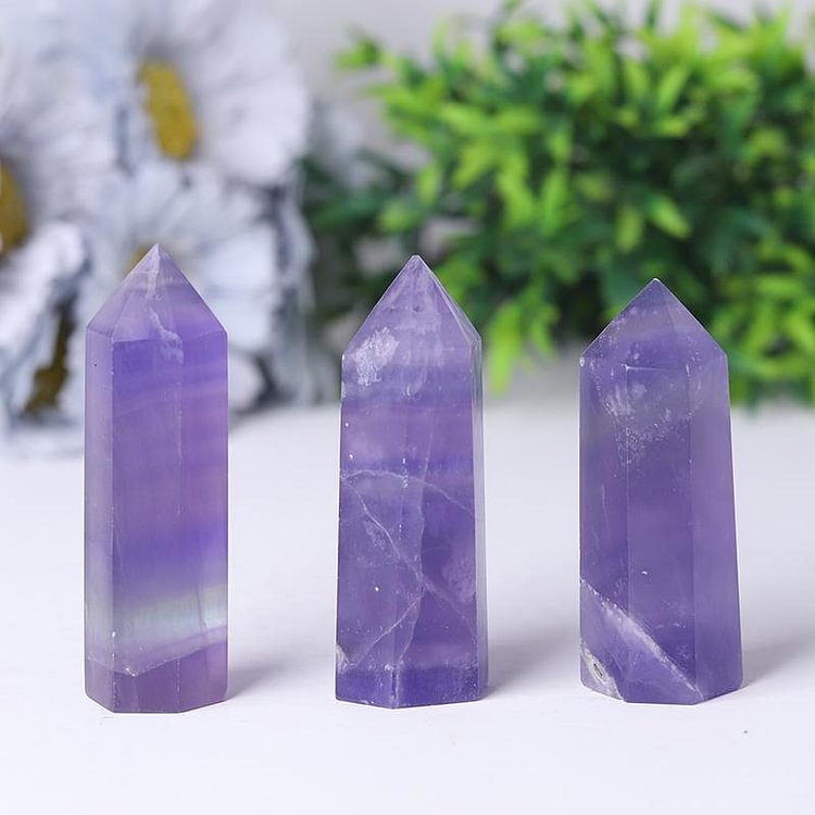 Natural Healing Stone Purple FluoriteTowers Points Bulk Crystal wholesale suppliers