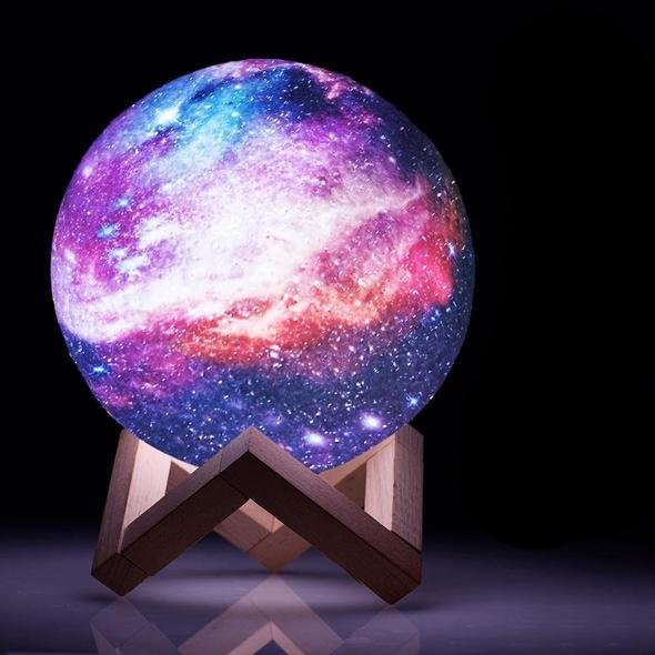 Night Light for Moon Lamp Kids 3D Touch Control Moon Lamp 16 Colo Galaxy Moon Lamp、14413221362536236236、sdecorshop