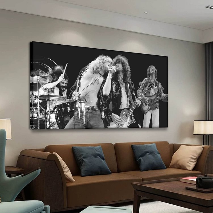 Led Zeppelin Concert Photo Canvas Wall Art