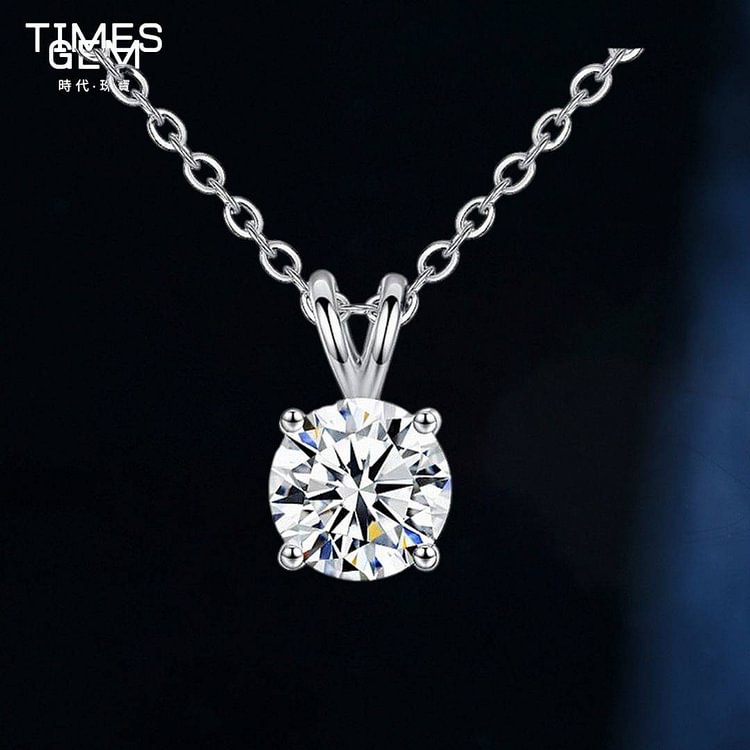 Times Gem V-Shaped 4 Claws Necklace-TIMES GEM