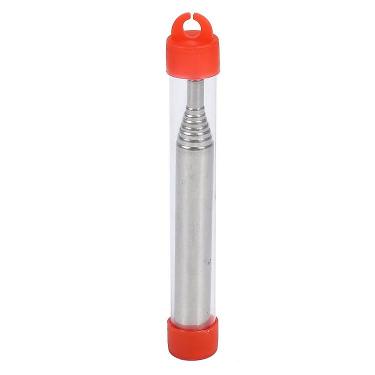Outdoor Pocket Folding Stainless Steel Blow Fire Tube Retractable Blowpipes