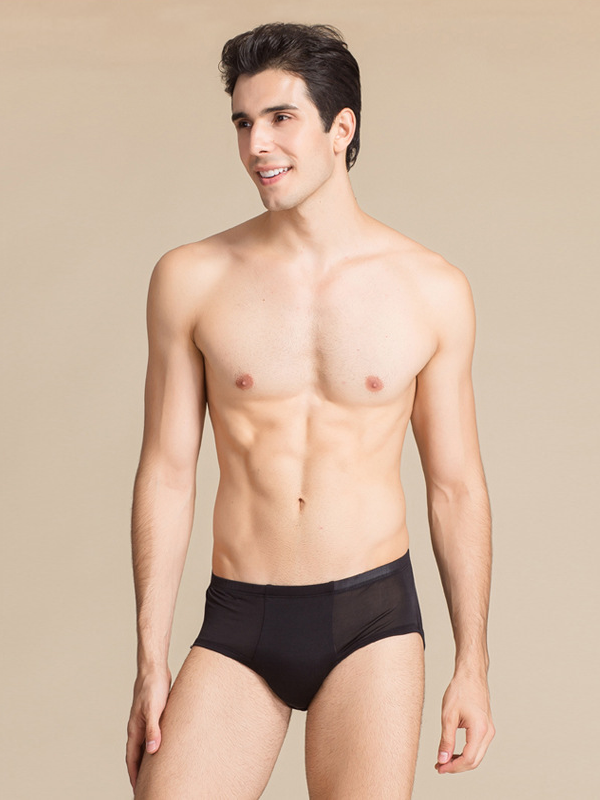Men's Silk Briefs Underwear Comfortable Style