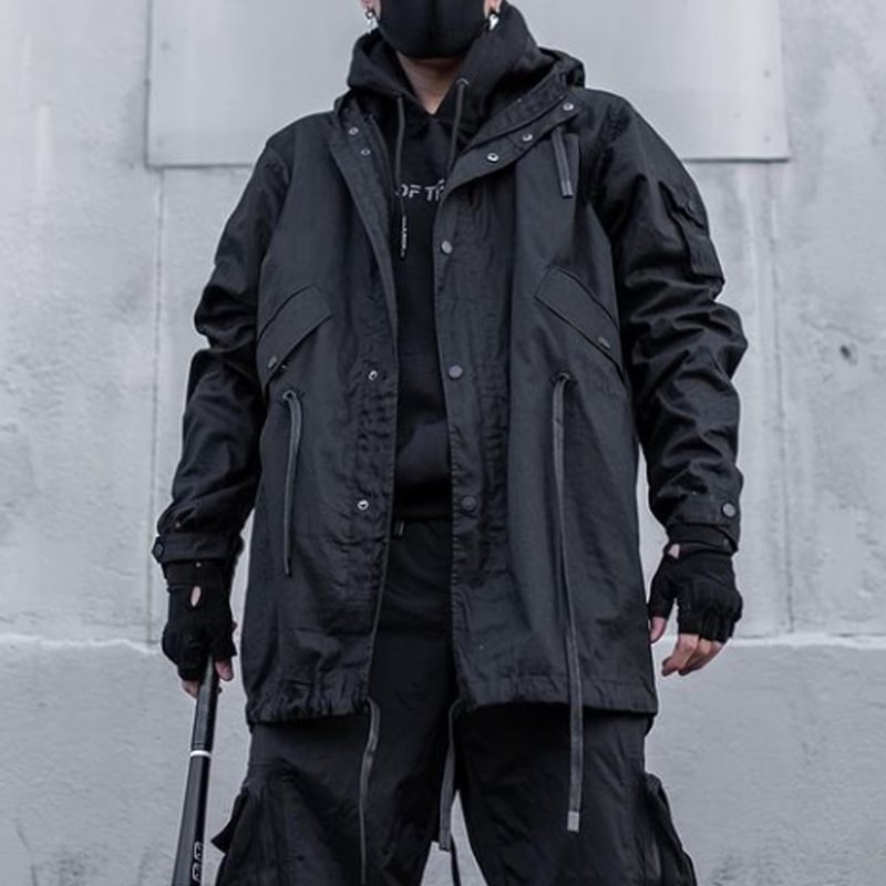 Functional Wind Pocket Hooded Jacket / Techwear Club / Techwear