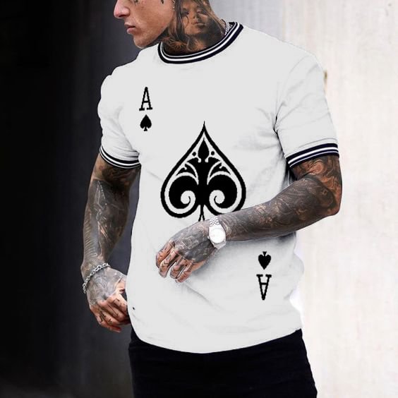 BrosWear Ace Of Spades Short Sleeve T-Shirt