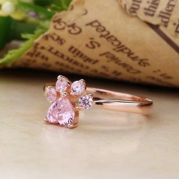 cat paw ring