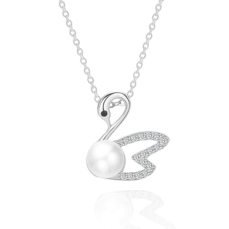 Swan Pearl choker Necklace