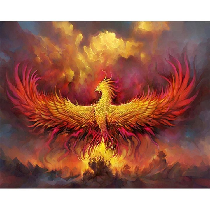 Fire Phoenix Bird - Vintage Tin Signs