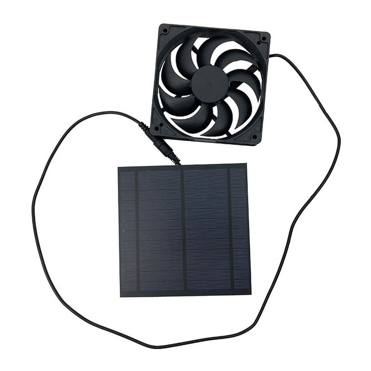 5W 6V Greenhouse Mini Solar Panel Exhaust Fan for Dog Chicken Pet House