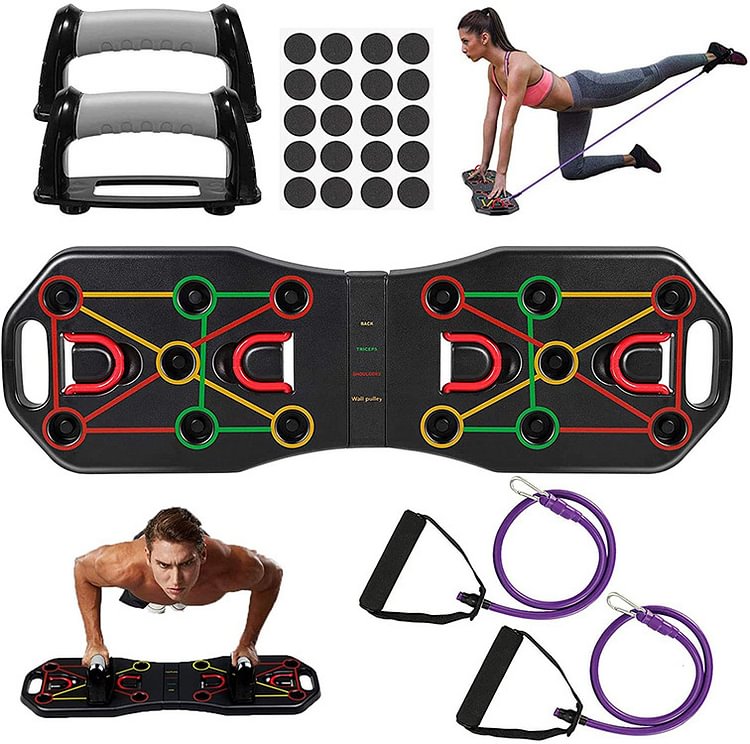 9 in 1 Push Up Rack Board System Fitness Workout Train Gym Exercise Stands - tree - Codlins