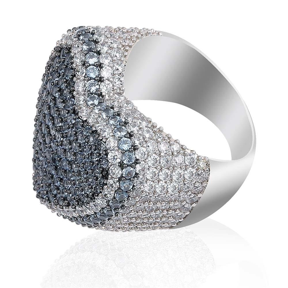 Iced Out CZ Heart Men Women Ring-VESSFUL