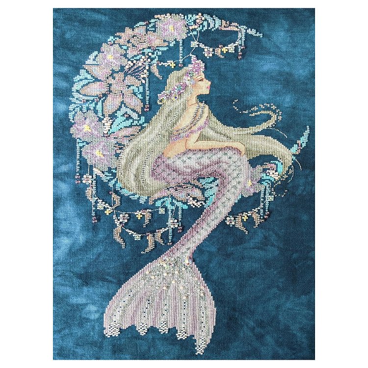 Mermaid Princess-11Ct Stamped Cross Stitch-48*58CM