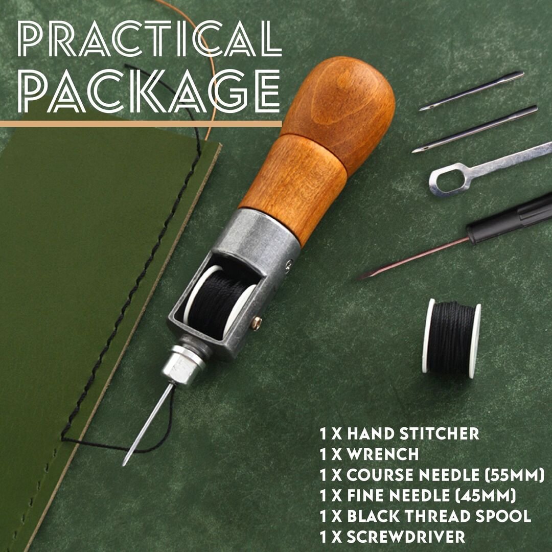 Leather Sewing Awl Kit Hand Stitcher Set、、sdecorshop