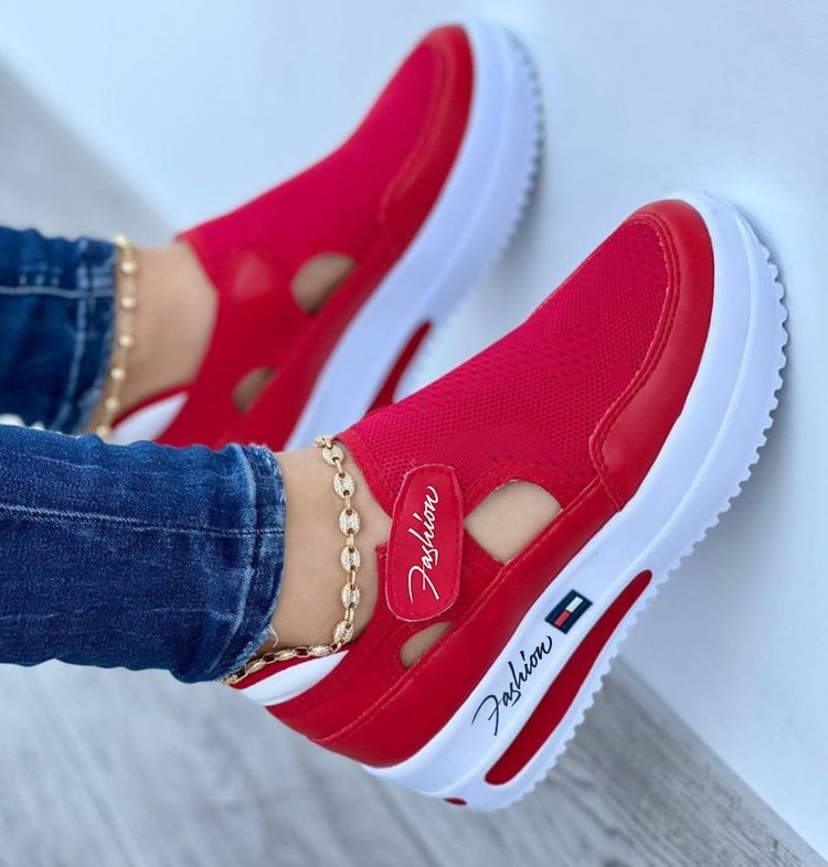 Zapatillas de deporte de primavera 2022 para mujer, zapatos deportivos  informales transpirables