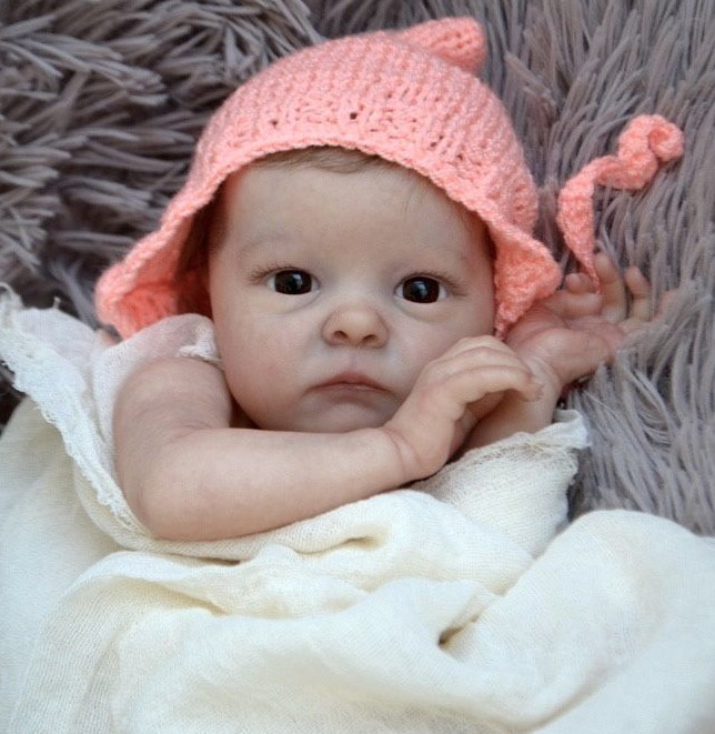 17" Realistic Reborn Tinkle Baby Girl Doll by Creativegiftss®, Preemie Life Like Reborn Pacifier Doll Jennie -Creativegiftss® - [product_tag]