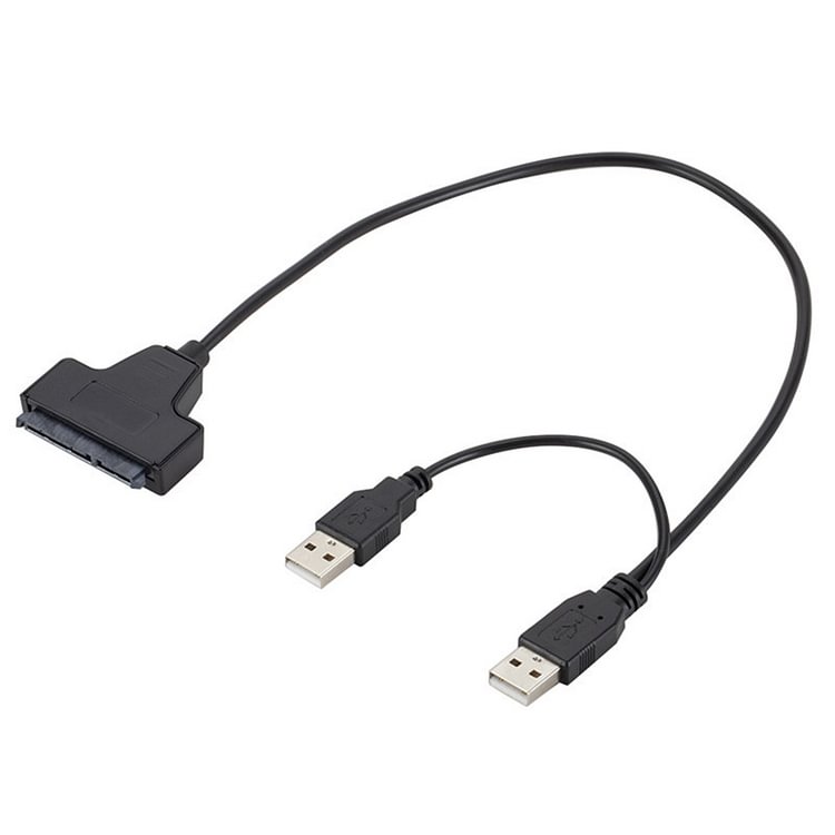 USB 2.0 to SATA 7+15 Pin 22Pin 2.5 inch HDD SSD Hard Drive Adapter Cable