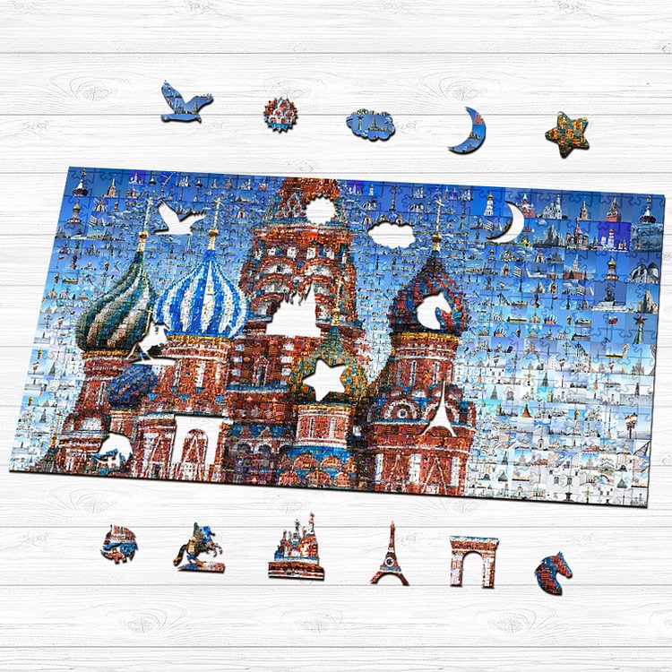 St.Basil's Cathedral Wooden Jigsaw Puzzle