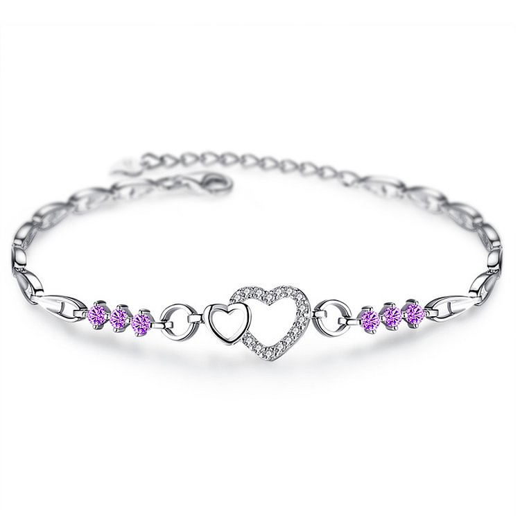 For Mom- Linked Heart Bracelet