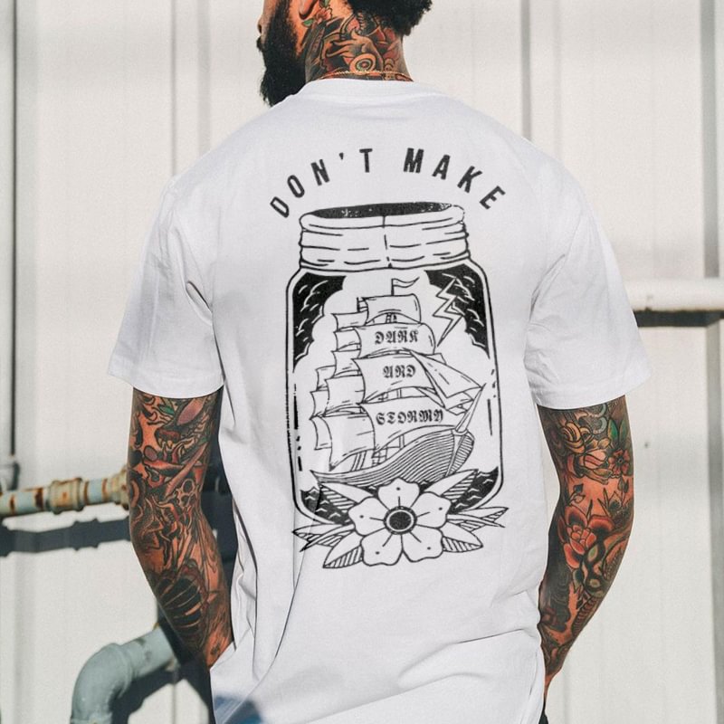 Don't Make Printed Casual Men's T-shirt - Krazyskull