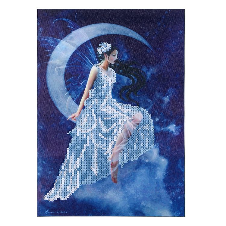 Moon Goddess Round Drill Diamond Painting 30X40CM(Canvas)-gbfke