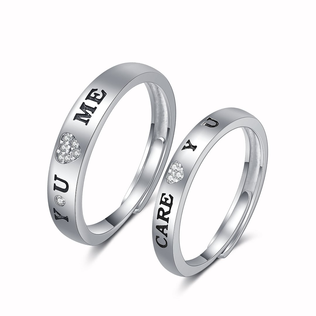 Eternal Vows Adjustable Couple Rings
