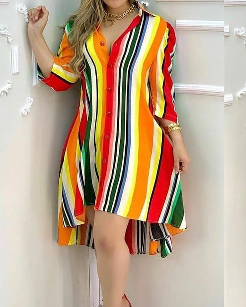 Women's Rainbow Dress-Corachic