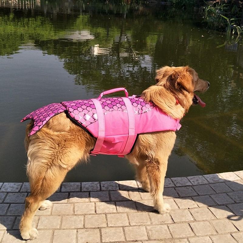Dog Life Vest Mermaid Swimsuit-VESSFUL
