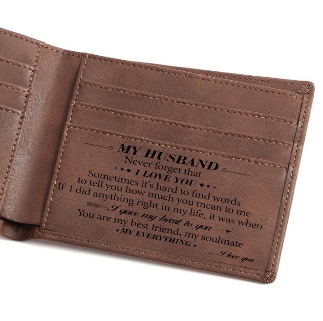 To My Husband - Never Forget that I Love You - Bifold Wallet